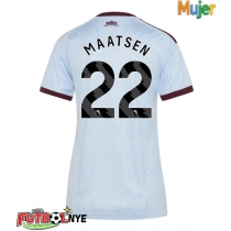 Camiseta Aston Villa Ian Maatsen #22 Tercera Equipación para mujer 2026-27 manga corta